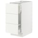 SEKTION / MAXIMERA Base cab f recycling/3 fronts, white/Vallstena white, 15x24x30 "