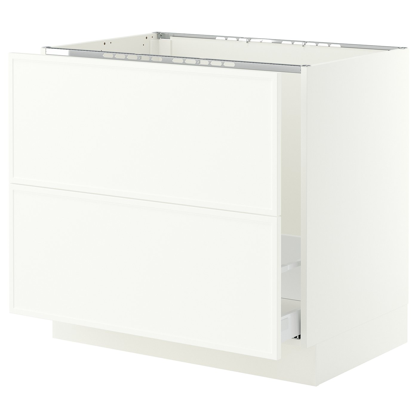 SEKTION / MAXIMERA Base cab f sink/recycling/2 fronts - white