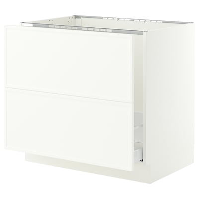 SEKTION / MAXIMERA Base cab f sink/recycling/2 fronts, white/Aspudden matte white, 36x24x30 "