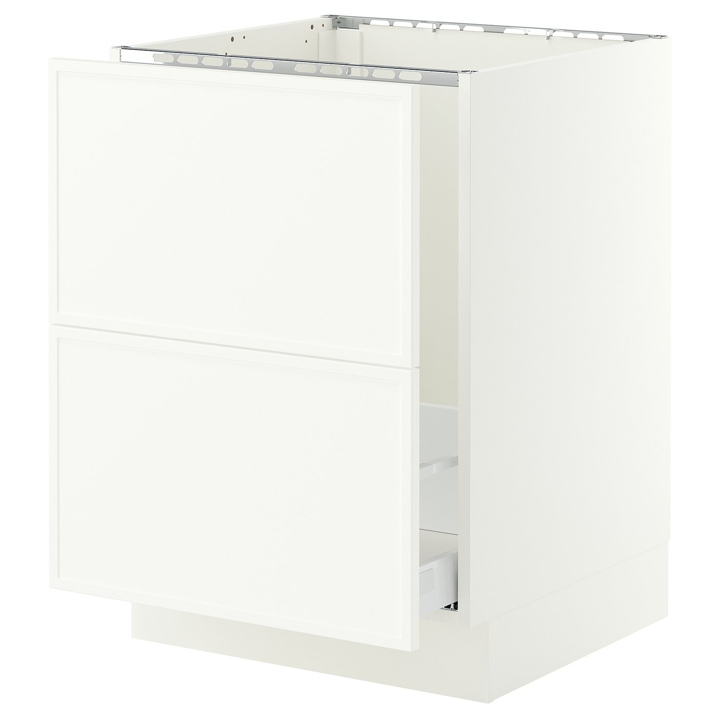 SEKTION / MAXIMERA Base cab f sink/recycling/2 fronts - white
