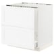 SEKTION / MAXIMERA Base cab f sink/recycling/2 fronts, white Enköping/white wood effect, 30x24x30 "