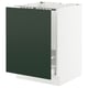 SEKTION / MAXIMERA Base cab f sink/recycling/2 fronts, white/Havstorp deep green, 24x24x30 "