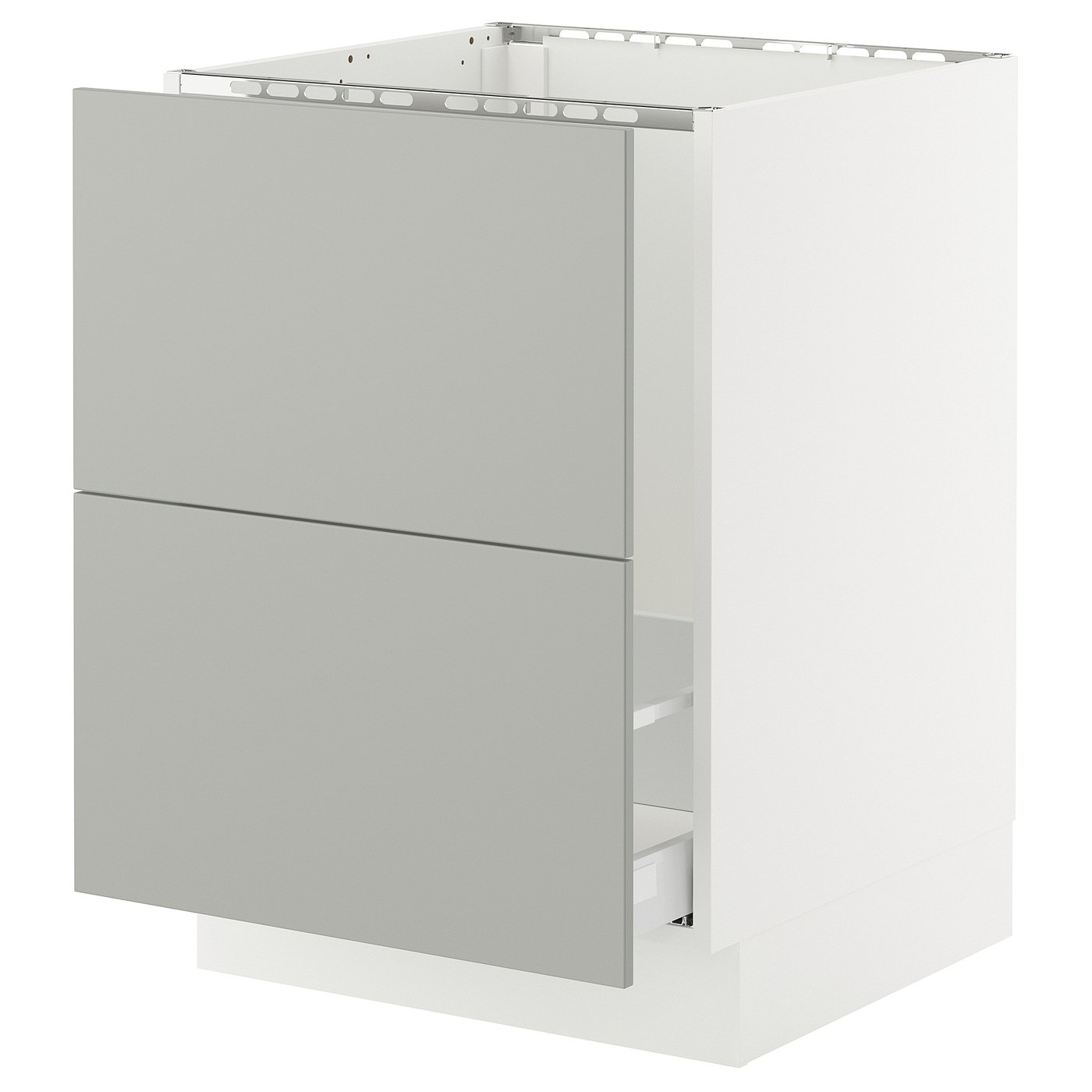 SEKTION / MAXIMERA base cabinet f/sink & recycling, white/Fröjered
