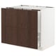 SEKTION / MAXIMERA Base cab f sink/recycling/2 fronts, white/Sinarp brown, 36x24x30 "