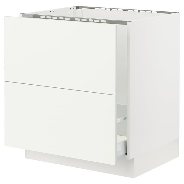 SEKTION / MAXIMERA Base cab f sink/recycling/2 fronts, white/Vallstena white, 30x24x30 "