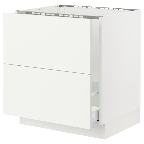 SEKTION white kitchen cabinet. Modern design, smooth surfaces, and sturdy build.