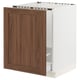 SEKTION / MAXIMERA Base cab f sink/recycling, white Enköping/brown walnut effect, 24x24x30 "