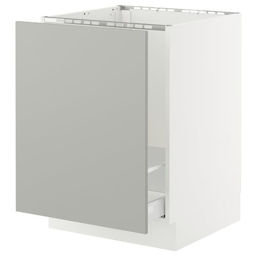 SEKTION kitchen cabinet in light grey, rectangular, simple design with smooth, modern finish.
