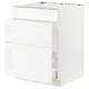 SEKTION / MAXIMERA Base cab f sink/waste sort/3 fronts, white Enköping/white wood effect, 24x24x30 "