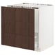 SEKTION / MAXIMERA Base cab f sink/waste sort/3 fronts, white/Sinarp brown, 30x24x30 "