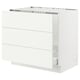 SEKTION / MAXIMERA Base cab f sink/waste sort/3 fronts, white/Vallstena white, 36x24x30 "