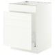 SEKTION / MAXIMERA Base cab f sink/waste sort/4 fronts, white/Aspudden matte white, 24x24x30 "