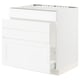 SEKTION / MAXIMERA Base cab f sink/waste sort/4 fronts, white Enköping/white wood effect, 30x24x30 "