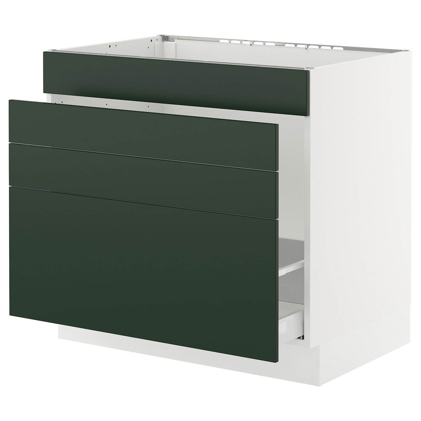 SEKTION / MAXIMERA base cab f sink/waste sort/4 fronts, white