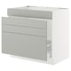 SEKTION / MAXIMERA Base cab f sink/waste sort/4 fronts, white/Havstorp light gray, 36x24x30 "