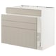 SEKTION / MAXIMERA Base cab f sink/waste sort/4 fronts, white/Stensund beige, 36x24x30 "