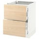 SEKTION kitchen cabinet, white with light ash drawers, modern design.