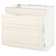 SEKTION kitchen cabinet, off-white with bevelled edges, sturdy frame, drawer front, modern classic design, smooth finish.