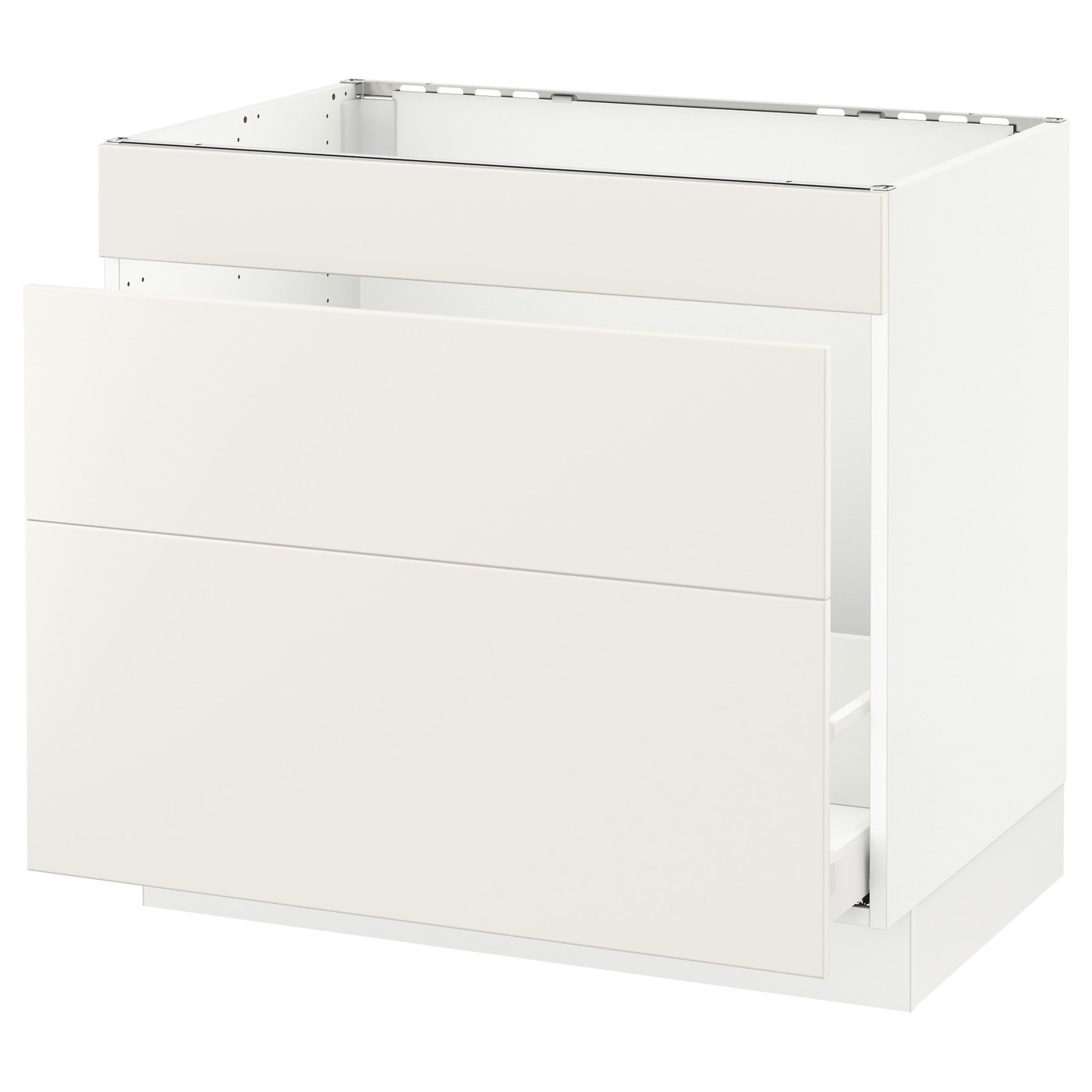 SEKTION / MAXIMERA base cabinet f/sink & waste sorting, white