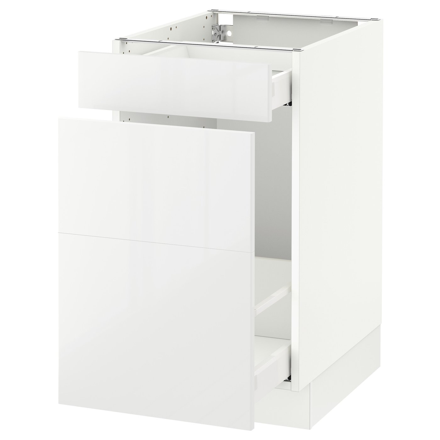 SEKTION / MAXIMERA base cabinet for recycling, white/Ringhult