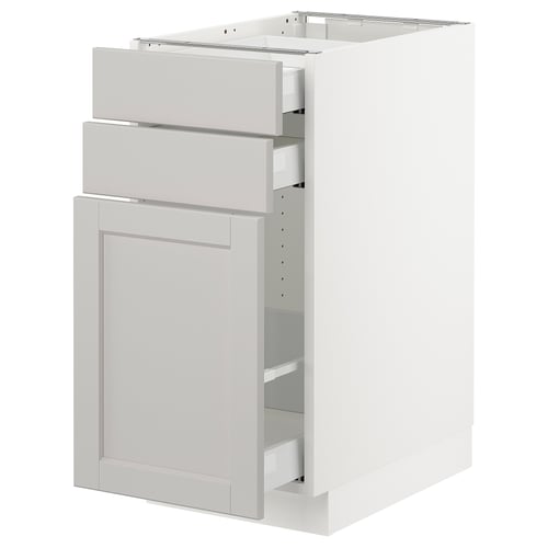 SEKTION kitchen cabinet, light grey, modern