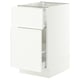 SEKTION / MAXIMERA Base cabinet/p-out storage/drawer, white/Aspudden matte white, 18x24x30 "