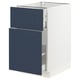 SEKTION / MAXIMERA Base cabinet/p-out storage/drawer, white Axstad/matte blue, 18x24x30 "