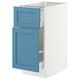 SEKTION / MAXIMERA Base cabinet/p-out storage/drawer, white/Lerhyttan blue, 15x24x30 "
