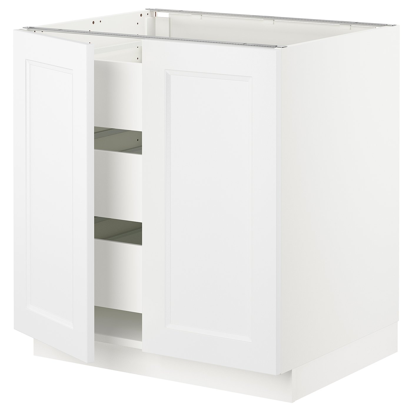 SEKTION / MAXIMERA base w 2 doors/3 drawers, white/Axstad matt