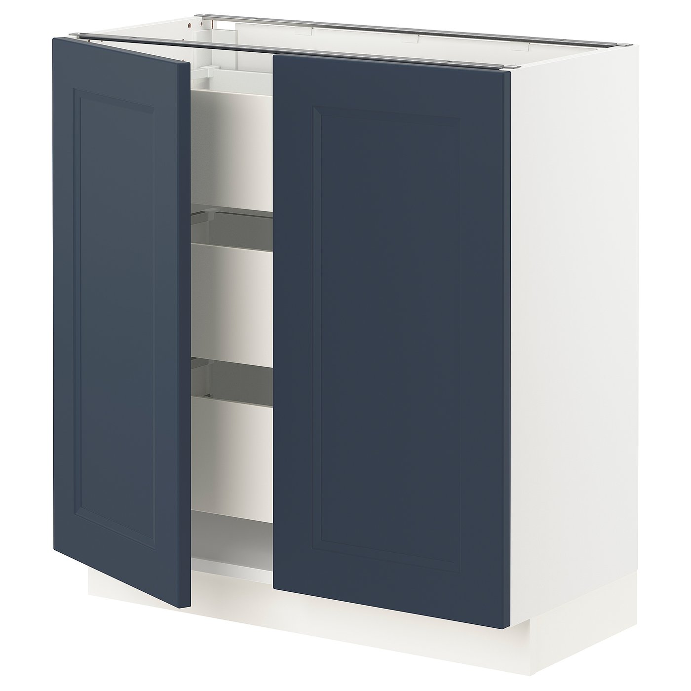 SEKTION / MAXIMERA base cabinet w 2 doors/3 drawers, white Axstad