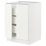 SEKTION / MAXIMERA Base cabinet w 2 doors/3 drawers, white/Vallstena white, 24x24x30 "