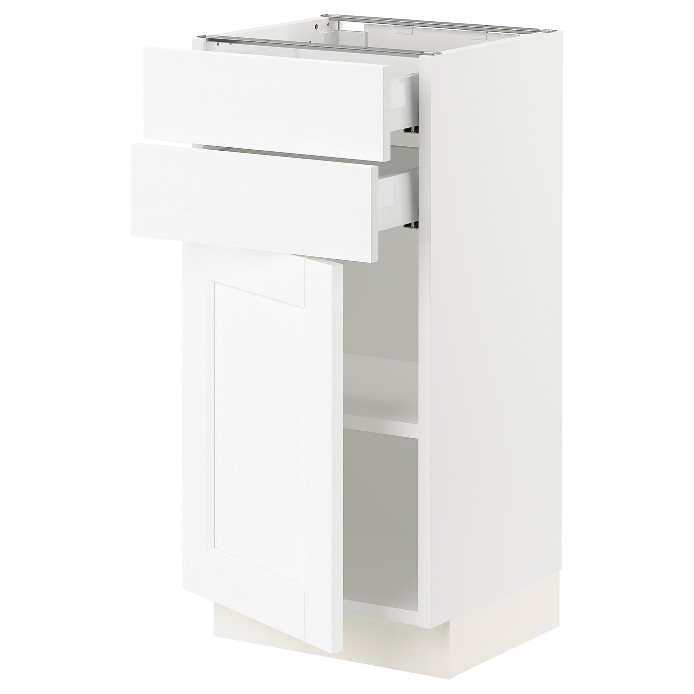 SEKTION / MAXIMERA base cabinet w door/2 drawers, white Enköping
