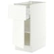 SEKTION / MAXIMERA Base cabinet with drawer/door, white/Aspudden matte white, 15x24x30 "