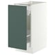 SEKTION / MAXIMERA Base cabinet with pull-out storage, white/Aspudden dark gray-green, 15x24x30 "