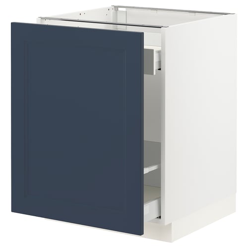 SEKTION kitchen unit, blue-white, square, modern classic design.