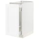 SEKTION / MAXIMERA Base cabinet with pull-out storage, white Enköping/white wood effect, 15x24x30 "