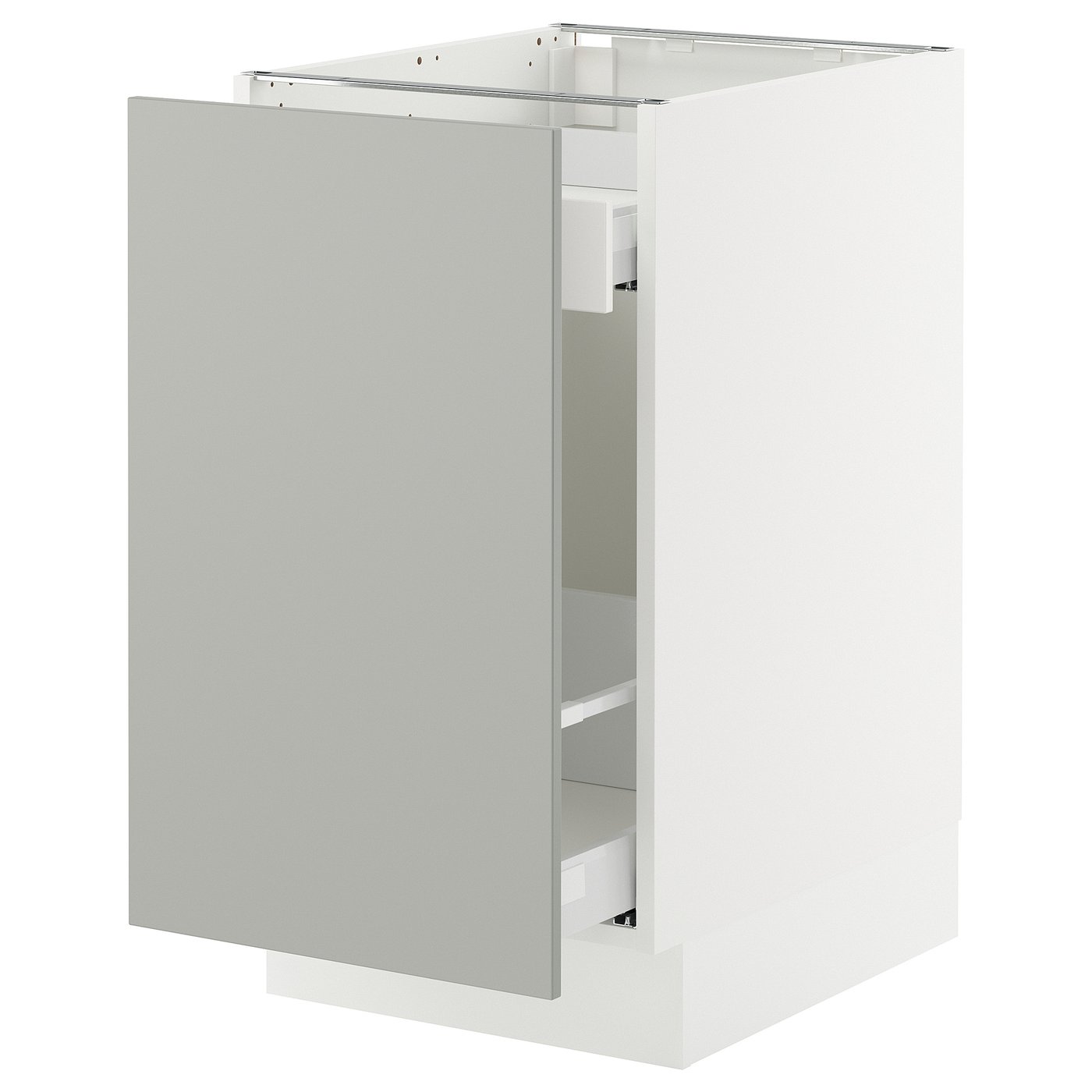 SEKTION / MAXIMERA base cabinet with pull-out storage, white