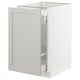 A white SEKTION kitchen base cabinet with a drawer, featuring a traditional design with smooth, bevelled edges.