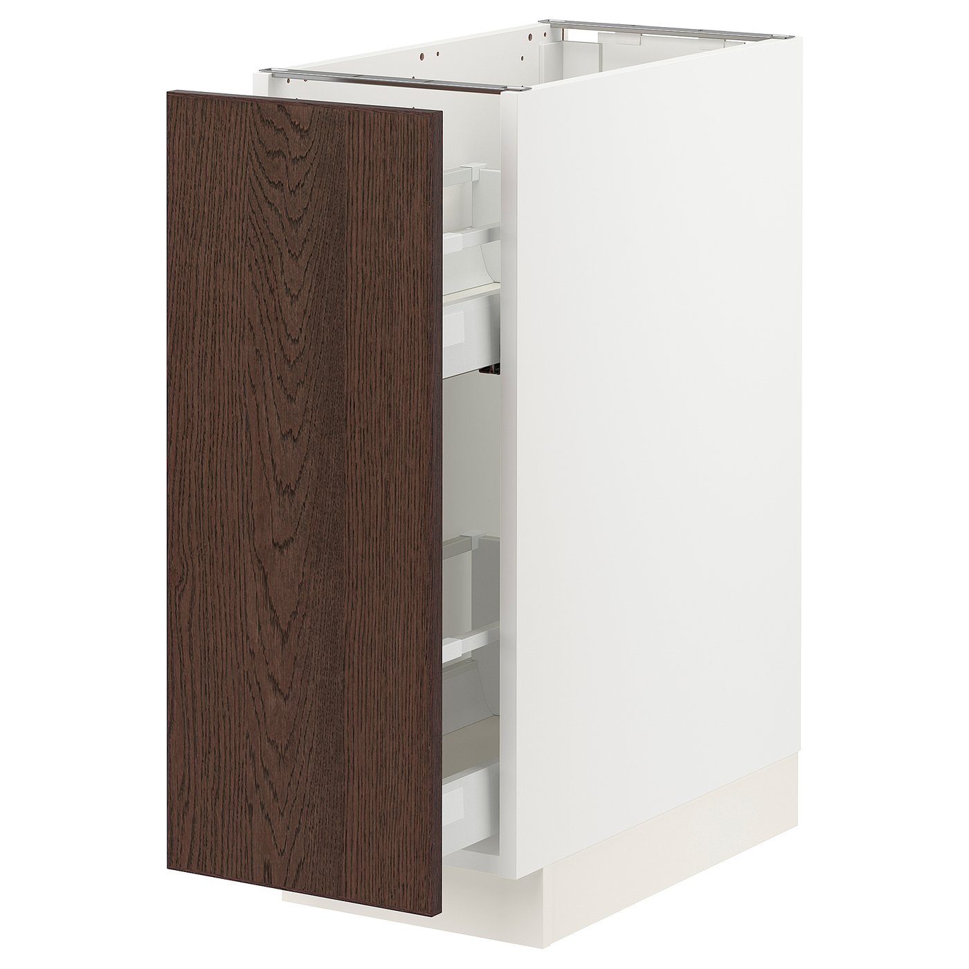 SEKTION / MAXIMERA base cabinet with pull-out storage, white