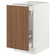 SEKTION / MAXIMERA Base cabinet with pull-out storage, white/Tistorp brown walnut effect, 18x24x30 "