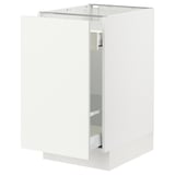 SEKTION / MAXIMERA Base cabinet with pull-out storage, white/Vallstena white, 18x24x30 "