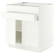 SEKTION / MAXIMERA Base cb f cktp/2 drs/2 frnt/1 drwr, white/Aspudden matte white, 30x24x30 "