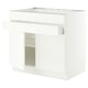 SEKTION / MAXIMERA Base cb f cktp/2 drs/2 frnt/1 drwr, white/Aspudden matte white, 36x24x30 "