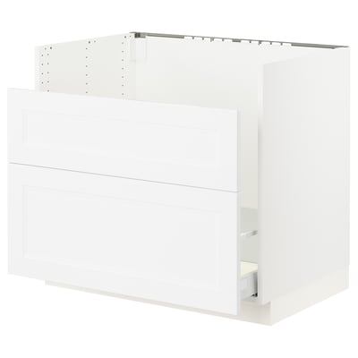 SEKTION / MAXIMERA Base cb f HAVSEN snk/recyc/2 fr, white/Axstad matte white, 36x24x30 "