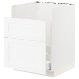 SEKTION / MAXIMERA Base cb f HAVSEN snk/recyc/2 fr, white Enköping/white wood effect, 24x24x30 "