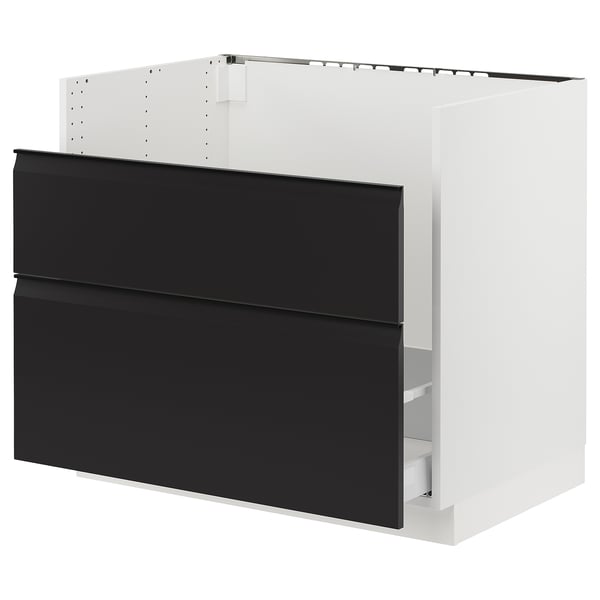 SEKTION / MAXIMERA Base cb f HAVSEN snk/recyc/2 fr, white/Upplöv matte anthracite, 36x24x30 "