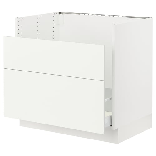 SEKTION white kitchen cabinet, modern design, smooth surfaces, fully assembled.