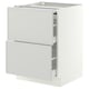 SEKTION / MAXIMERA Bc w pull-out work surface/2drw, white/Aspudden light gray, 24x24x30 "