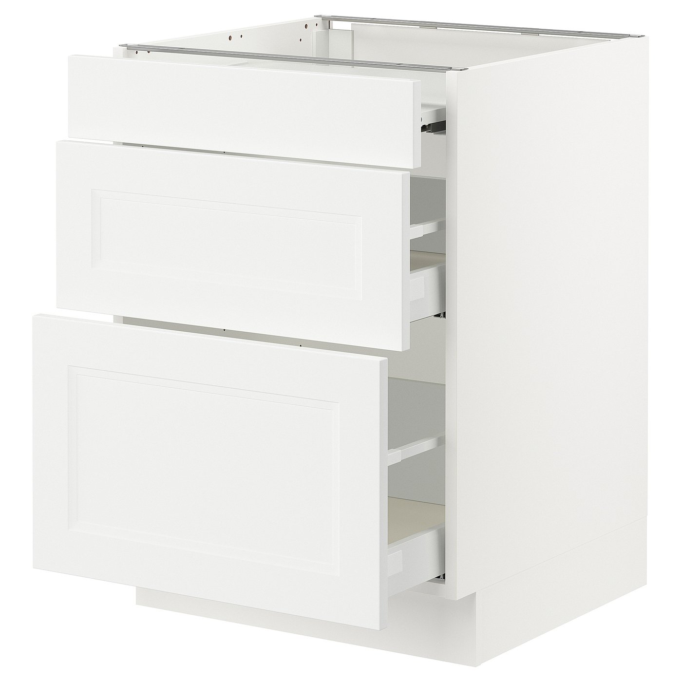 SEKTION / MAXIMERA bc w pull-out work surface/2drw, white/Axstad