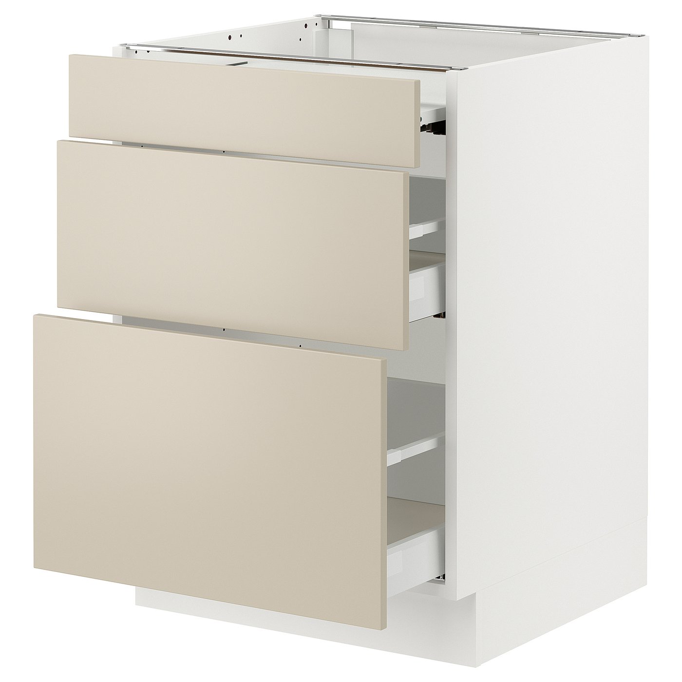 SEKTION / MAXIMERA bc w pull-out work surface/2drw, white/Havstorp